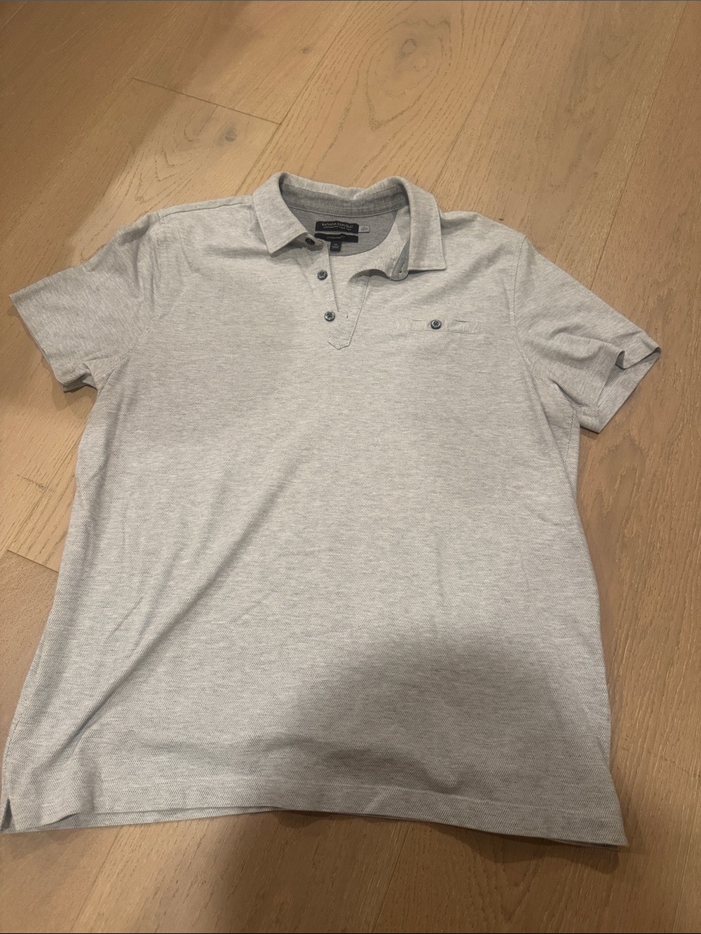 Banana Republic Light Gray Polo Shirt